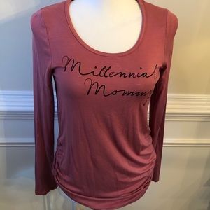Sale 🧨 
Millennial Mommy Graphic Maternity top